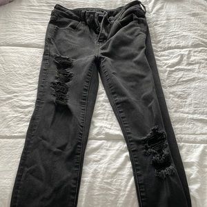 American Eagle Black ripped jeans